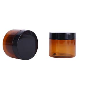 ขวดพลาสติกใสสีชาขนาด 150 มล. 250 มล. พร้อมฝาสีดำ ขวดพลาสติก PET แบบด้านขนาด 250 มล. 4 ออนซ์ 5 ออนซ์ 8 ออนซ์ 16 ออนซ์ ขวดพลาสติกสำหรับเก็บของ ขวดโลชั่นไม้ไผ่ ขายส่ง - Product Image 1