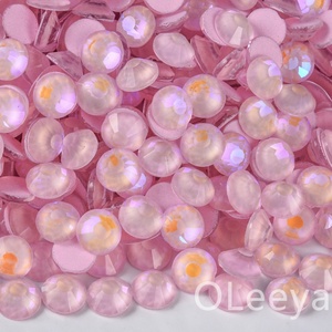 Strass en cristal lumineux AB à dos plat non thermocollant Oleeya en gros, tailles SS6-SS30, pour ongles - Product Image 3