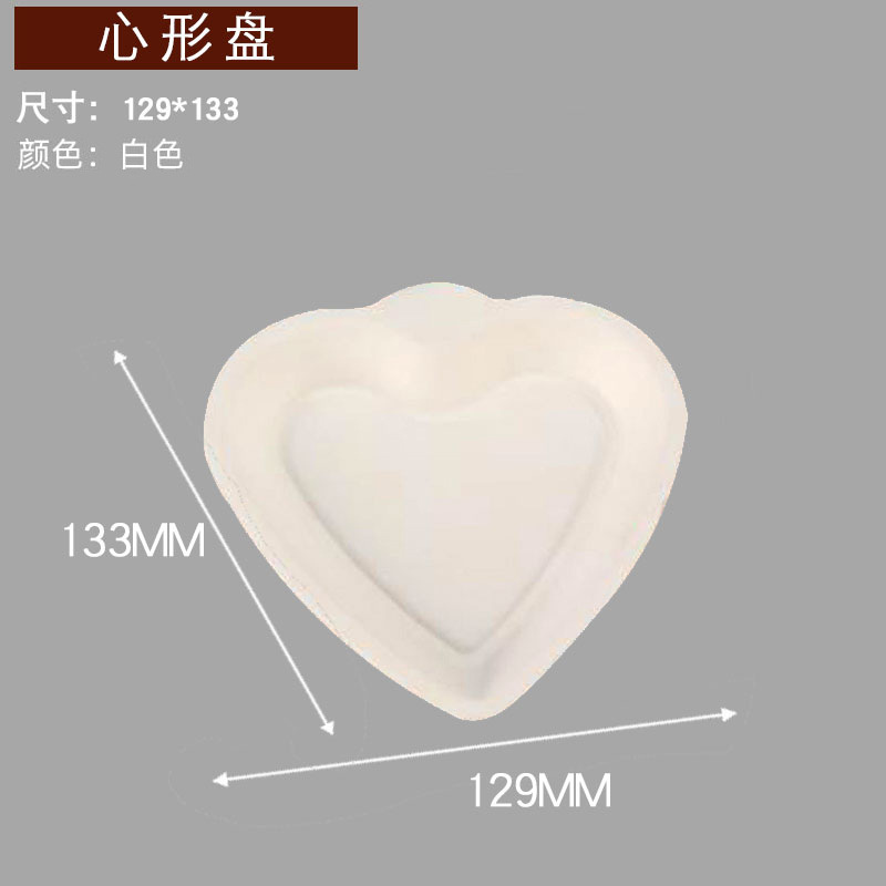 Plato en forma de corazón