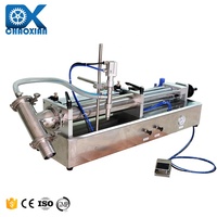 Machine de remplissage semi-liquide mince pure d'auto-aspiration conduite pneumatique complète semi-automatique horizontale