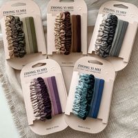 Lot de Chouchous en Satin de Gros Style Coréen Tendance Bandes Élastiques pour Cheveux Personnalisables pour Femmes Avec Logo