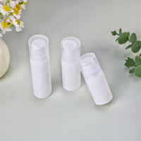 Bouteille pompe sans air personnalisée 5ml 10ml 15ml Bouteille cosmétique vide en plastique Nouveau design Bouteille pompe de lotion sans air