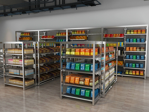 Australische Groothandel Fabrikant Draad Planken Display Voor Supermarkt Plank Kruidenierswinkel/Supermarkt Gondel Rekken