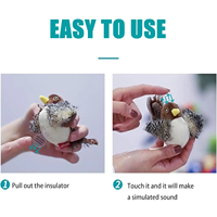 YS-Hot Rechargeable Électrique Simulation Oiseau Télécommande Jouet Battement Des Ailes Chat Oiseau Gazouillement En Peluche Interactif Pet Jouet