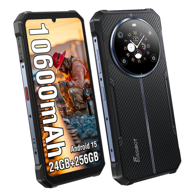 Fossibot F109 S 5G Smartphone with Octa Core CPU LCD Display 120Hz Refresh Rate LTE Cellular IP68 Level Dual Screen
