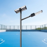 Lampe solaire LED à haute luminosité avec détecteur de mouvement extérieur pour l'intégration Smart City et l'éclairage des terrains de basketball