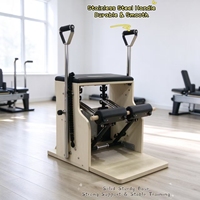 Chaise Wunda de Pilates en bois d'érable, équipement d'entraînement de stabilité réglable, ressorts coréens, cuir synthétique, pour usage domestique et en studio
