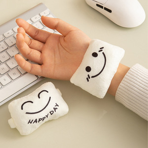 ที่รองข้อมือผ้าฝ้ายลายหน้ายิ้มสำหรับใช้กับคีย์บอร์ดในสำนักงาน - Product Image 2