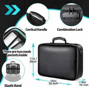 Caja de Almacenamiento Ignífuga Portátil de Gran Tamaño, Bolsa de Uso Especial para Documentos Importantes, Bolsa Ignífuga con Cerradura para Documentos, Almacenamiento Seguro - Product Image 2
