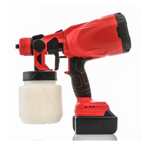 Pistolet de peinture HVLP portable 21V à batterie, 25 fl oz (750 ml/min), pour bricolage et usage agricole, <span class=keywords><strong>prix</strong></span> usine, peinture au latex - Product Image 1