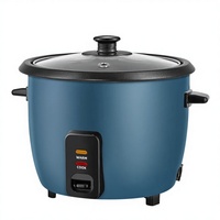 Penanak Nasi Listrik Portabel 2.2L Multifungsi Pintar Laris Manis, Kontrol Timer Mekanis, Memasak Cepat, Hemat Energi