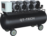 Compresseur d'air silencieux sans pétrole, 50l, 1600W, 1500 v