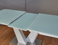 Salle à manger Ensemble Blanc Noir Tables Et Chaises Ensembles À Siège 10 Métal Pour 8 Places Table Rose 4 Places De Luxe 6 Bois