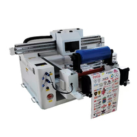 Nueva Impresora UV de Cama Plana Totalmente Automática 6050 6090 4060cm I3200 U1 I1600 Etiqueta de Cristal DTF A3 Tinta UV Curado UV LED Dual