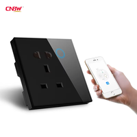Enchufe de pared universal estándar del Reino Unido Programa Tuya 13A Aplicación inalámbrica Control de voz Zigbee Enchufe de pared inteligente