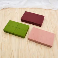 Éponge de maquillage rectangulaire sans latex en gros, marque privée, logo personnalisé, OEM, en vrac, pour fond de teint, applicateur de beauté, nouveau