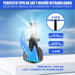 Ampoules de phares <span class=keywords><strong>LED</strong></span> super lumineuses E9 10000LM 6500K |   12V 25W |   Adaptation universelle H11 9005 |   Pièces détachées automobiles - Product Image 5