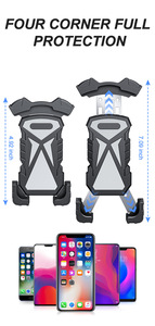Soporte Universal para Teléfono de Bicicleta - Soporte Antivibraciones para Teléfono de Motocicleta/Bicicleta para iPhone, Samsung, E-Scooter/Carrito de Golf/Moto de Reparto - Product Image 5