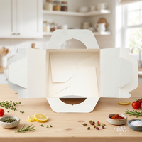 Personnalisation de la boîte d'emballage de produits de cuisson, Boîte de papier écologique à fond de boucle, Personnalisation de la boîte-cadeau de gâteau