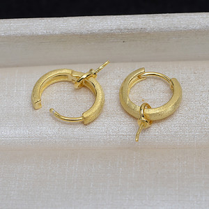 S925 Silver Female Earrings with 8-14 Pearl Matte Finish DIY Accessories Empty <b>Tray</b> 4142 Jewelry Findings - Product Image 2