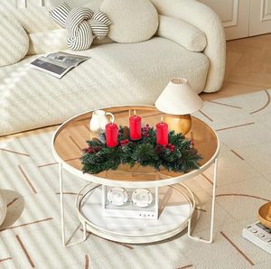 Centre de <span class=keywords><strong>table</strong></span> de Noël en pin avec 3 bougeoirs, décorations de <span class=keywords><strong>table</strong></span> avec pommes de pin, baies rouges et verdure floquée <span class=keywords><strong>pour</strong></span> salle à manger et cheminée - Product Image 4