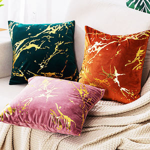 Taie d'oreiller en marbre Housse de coussin <span class=keywords><strong>bronzante</strong></span> géométrique en velours décoratif pour la maison - Product Image 6