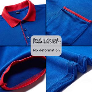 Design Dining Hot Pot Restaurant Waiter Overalls Short Sleeves <b>T</b>-shirt Hotel Frock Apron Button Breathable and Sweat-Absorbent - Product Image 5