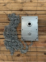 Prix d'usine réduit 1 5/16 Palan à chaîne manuel sectionnel en alliage d'aluminium Rollup Door Hoist Garage Door Hardware Best Value