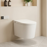WC intelligent élégant avec séchoir à air chaud et bidet électrique intelligent pour projets de chambres d'hôtel haut de gamme