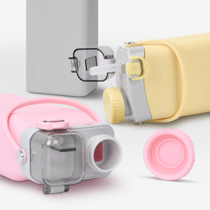 Bouteille d'eau pliable en silicone pour le sport, bouteille d'eau en silicone pour les enfants à l'école - Product Image 4