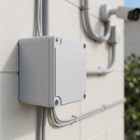 Boîtier de jonction OEM personnalisé en ABS, étanche IP67 et anti-poussière, pour circuit extérieur de jardin