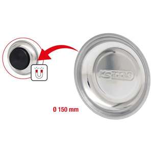 KS TOOLS-800,0150 Bandeja magnética de acero inoxidable, Ø 150mm - EAN 4042146163009 ACCESORIOS TALLERES RODANTES - Product Image 2