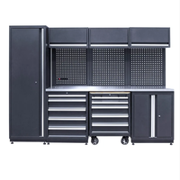 Armoire à outils métallique de qualité supérieure, combinaison d'armoires à portes simples et doubles, armoire à tiroirs et chariot à outils, idéal pour l'usine