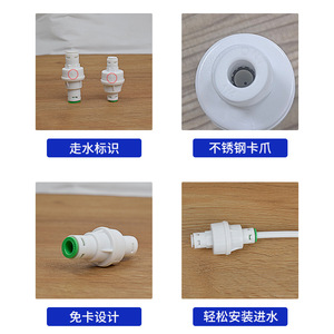 Vanne de réduction de pression pour purificateur d'eau, 1/4 pouces, en plastique, réglable, pour machines à eau pure RO - Product Image 5