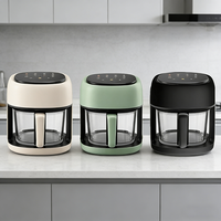 Four à air chaud électrique moderne multifonction grande capacité sans huile avec écran LCD et écran tactile numérique