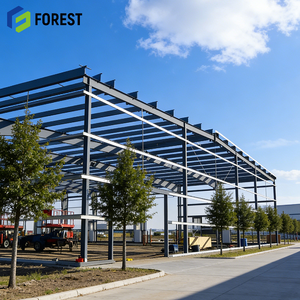 Steel Structure Warehouse Low Cost Wind Resistant Anti Seismic For Auto Repair Affordable Standard Quality Sectional - Product Image 1