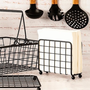 Support de serviettes de table moderne en fer forgé pour cuisine, toilettes, restaurant, café - Organisateur de comptoir - Product Image 4