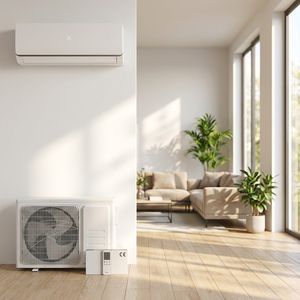 Mini <span class=keywords><strong>Split</strong></span> 110V / 60hz 12000btu 1ton R32 Full DC Triple Inverter WIFI Aire Acondicionado Inteligente con Bomba de Calor - Product Image 1