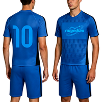 Maillot de football rétro en polyester de qualité thaïlandaise 100 %, ensemble uniforme de football personnalisé pour le sport