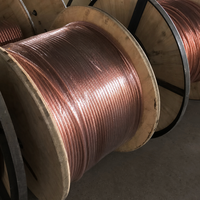 Approvisionnement direct usine, forte réduction de prix, fil torsadé en acier cuivré 19*2.14mm, brin CCS, conductivité 40%