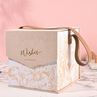 Boîte à bijoux de luxe carrée, emballage en papier épais, boîte cadeau avec couvercle pour bijoux, logo en estampe dorée