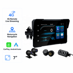 <span class=keywords><strong>Motorcycle</strong></span> Carplay Sepeda Motor 7 Inci 4G Streaming Langsung Jarak Jauh Pengunci Tabrakan Video GPS Tampilan Kecepatan IP67 Tahan Air Moto GPS - Product Image 1