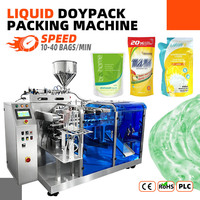 Machine d'emballage automatique de liquide vaisselle en sachets préformés Doypack