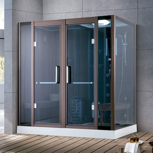 Cabina de Ducha de Vapor Húmedo con Bañera <span class=keywords><strong>INTERLAN</strong></span> Modelo 7113, Diseño Moderno, Vidrio Templado de 5 mm, Panel de Control Computarizado, Colores Personalizados - Product Image 2