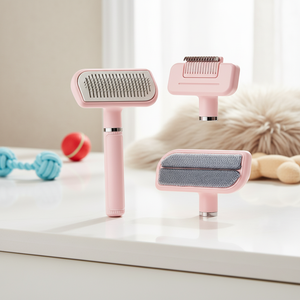 <span class=keywords><strong>Brosse</strong></span> de toilettage auto-nettoyante réutilisable pour <span class=keywords><strong>animaux</strong></span> de compagnie avec un bouton de dégagement pour éliminer les <span class=keywords><strong>poils</strong></span>. - Product Image 2