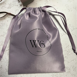 Sacs de rangement pour perruques personnalisés avec logo en relief, colorés, en satin de soie, avec cordon de serrage, taille personnalisable, OEM, 10 ans - Product Image 3