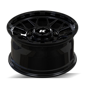 Rines de Lujo de 17 Pulgadas para Automóviles, Patrón de Pernos 8x180, Diámetro del Eje 124.1mm, Acabado Negro Brillante, Forjados, Capacidad de Carga 1250KG, Todoterreno - Product Image 3
