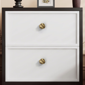 Poignées en laiton brossé antique massif, multifonctionnelles, contemporaines, pour armoires de cuisine, commodes et tiroirs de chambre à coucher - Product Image 4