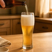Chope à bière américaine personnalisée de 16 oz, design esthétique, impression de logo créative, épaisse, grande, incassable, pour camping et bière pression