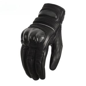 Accessoires pour moto, gants de moto en cuir ventilés à doigts complets, fabriqués en peau de mouton - Product Image 2